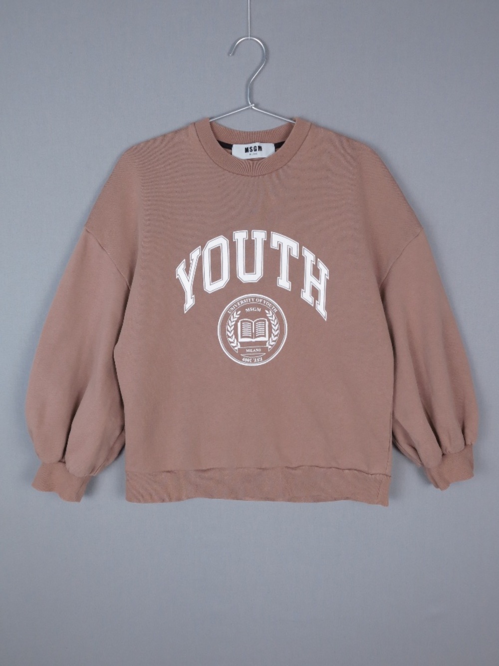 MSGM 'University of Youth' Collegiate Inspired Sweatshirt - Made in Italy - XS